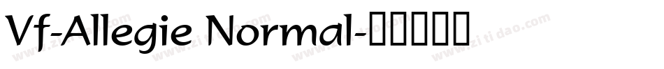 Vf-Allegie Normal字体转换